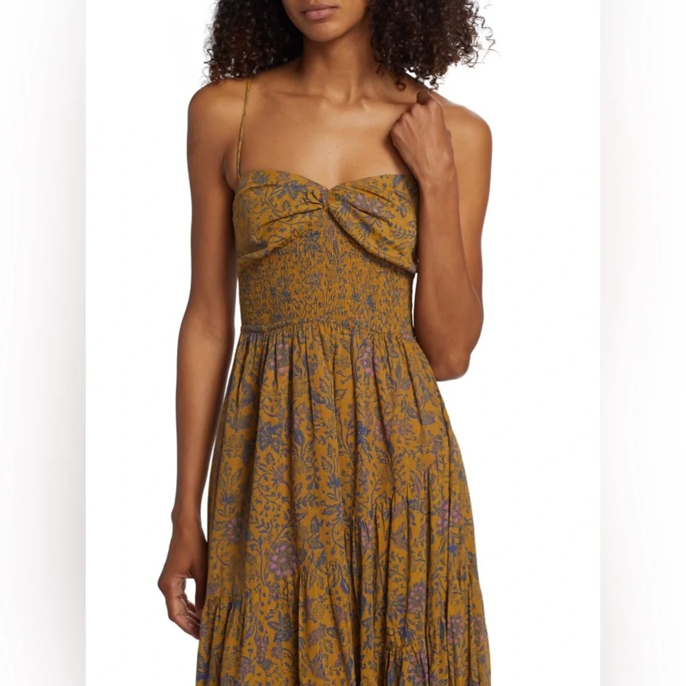 Free People Mustard Floral Maxi Dress - Picture 11 of 13